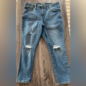 Universal Thread Blue Distressed Skinny Jeans | Size 14/32R